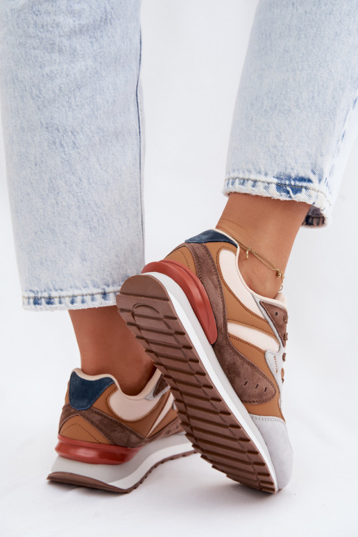Bruine dames sneakers van suede McArthur MA253IN