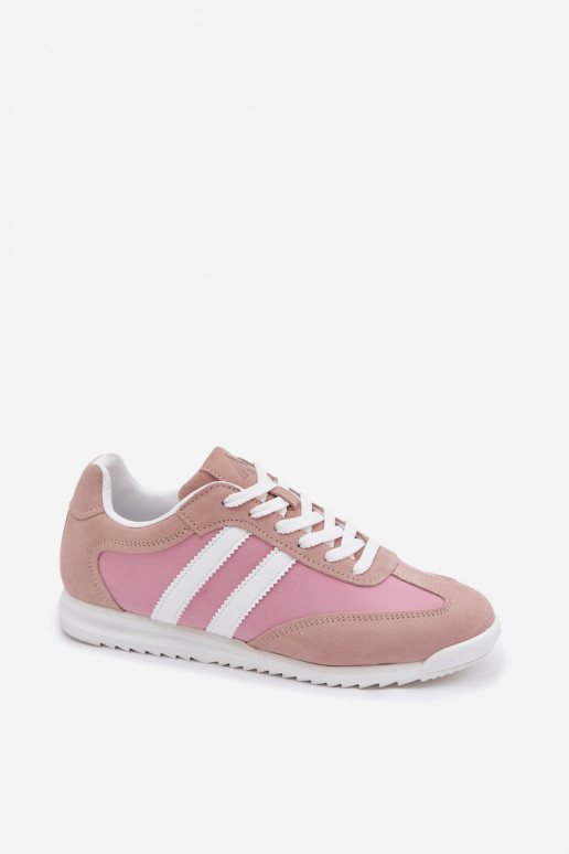 Roze dames sportschoenen van suede McArthur MA258IN