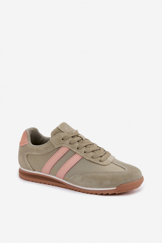 Groene dames sportschoenen van suede McArthur MA258IN
