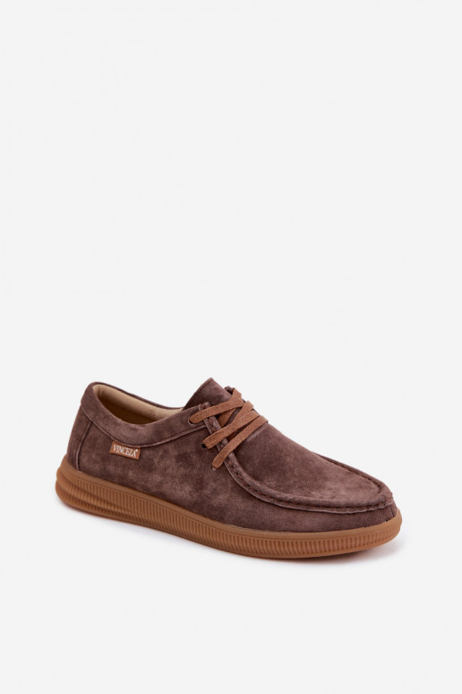Bruine faux suede schoenen Vinceza 95391