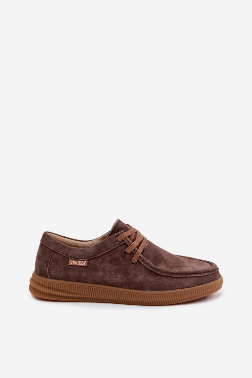 Bruine faux suede schoenen Vinceza 95391