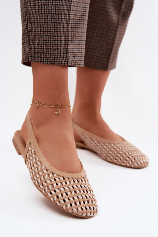 Bruine dames sandalen met uitsnedelementen Selviora