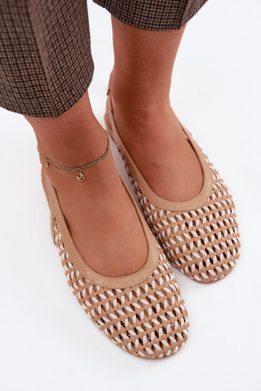 Bruine dames sandalen met uitsnedelementen Selviora