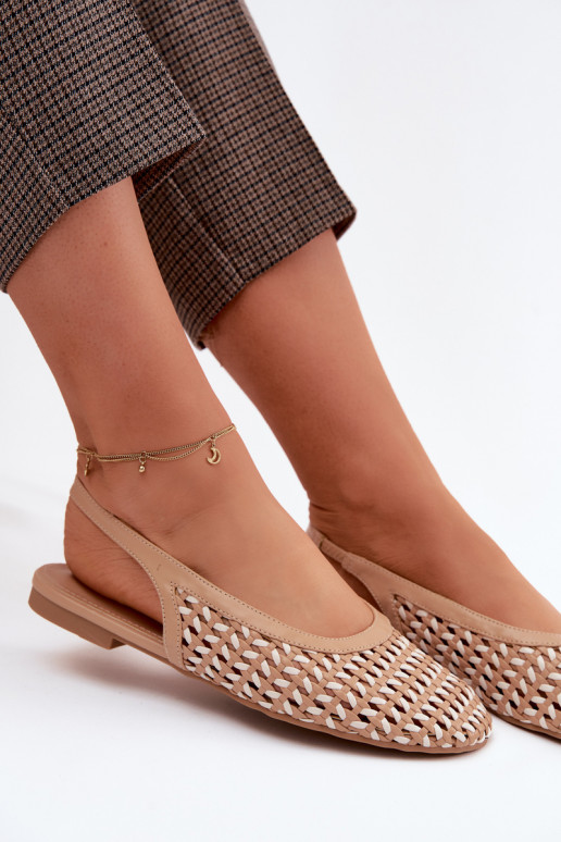 Bruine dames sandalen met uitsnedelementen Selviora
