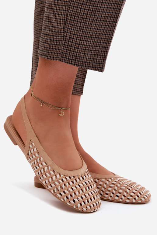 Bruine dames sandalen met uitsnedelementen Selviora