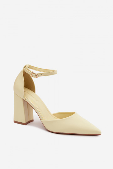 Schoenen met hakkenImitacji Skóry geel Selvra 2