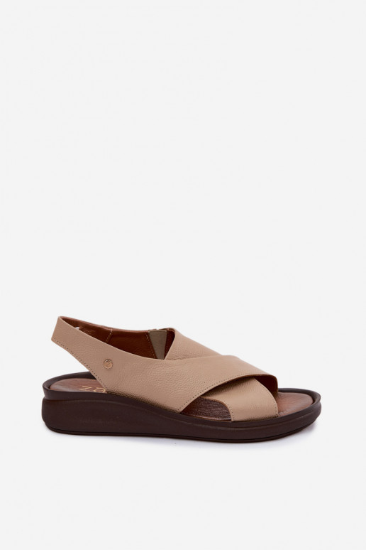 Zazoo 40392 dames sandalen in cappuccino