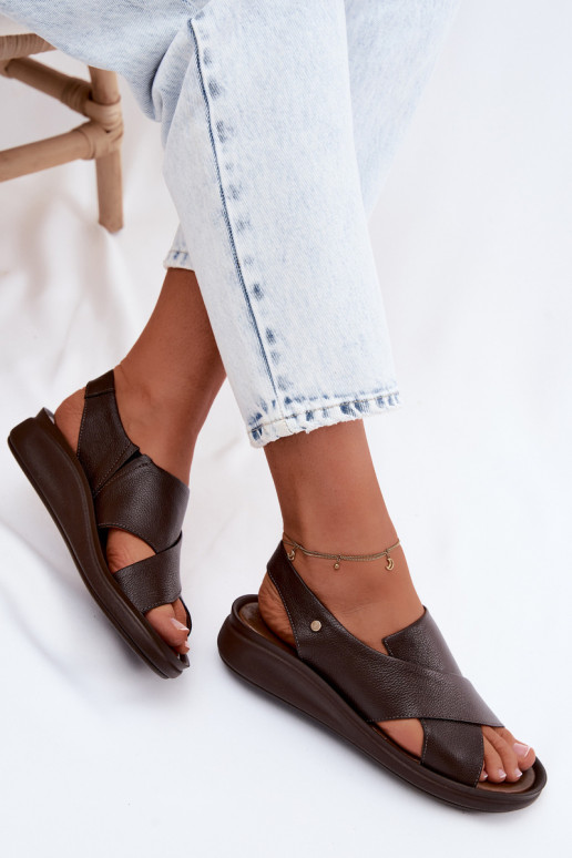 Zazoo 40392 dames sandalen in chocolade