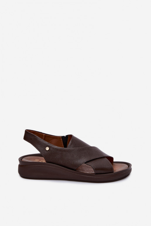 Zazoo 40392 dames sandalen in chocolade