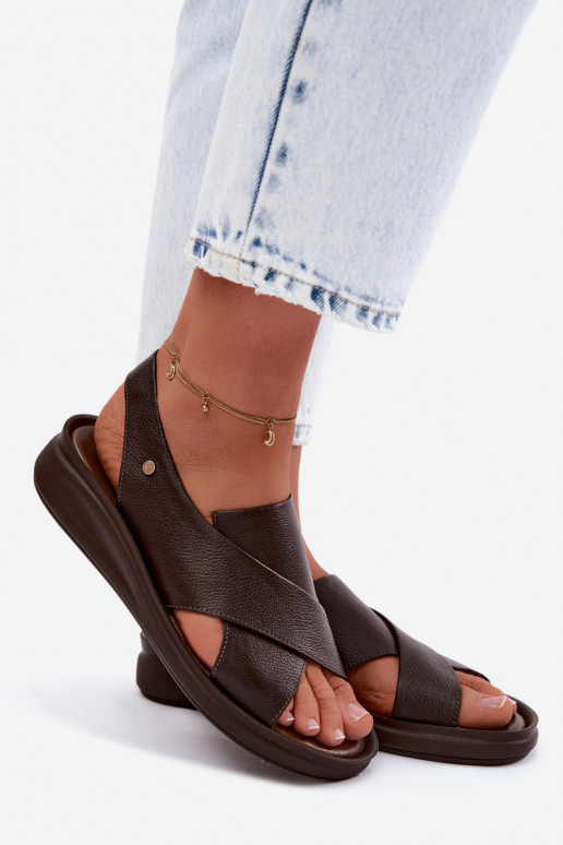 Zazoo 40392 Dames sandalen Dames CzekoladoIne