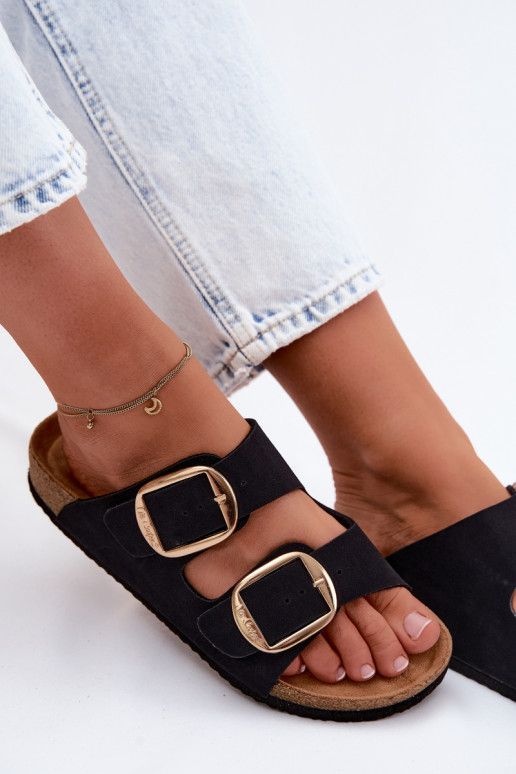 Damespantoffels Op een kurkzool met gespen Lee Cooper LCIN-26-35-4455L zInart