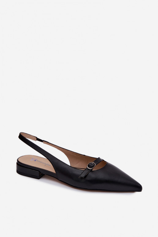 Dames sandalen met brede hakken Tai turiciejka K7449-01 zwart