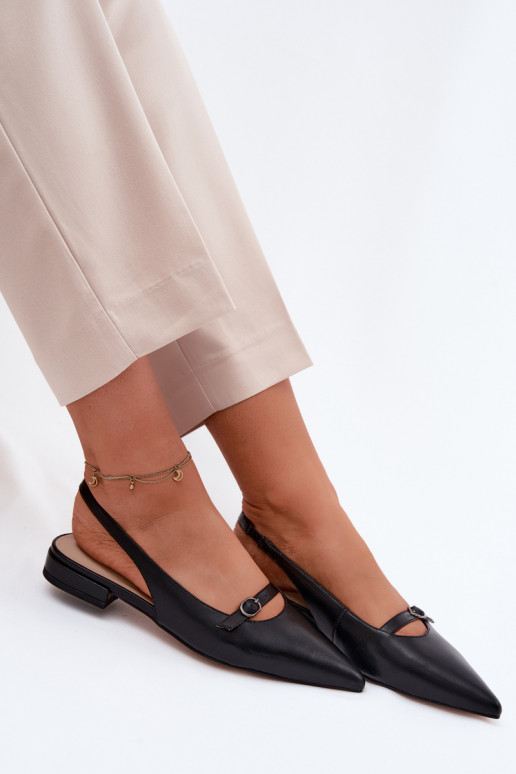 Dames sandalen met brede hakken Tai turiciejka K7449-01 zwart