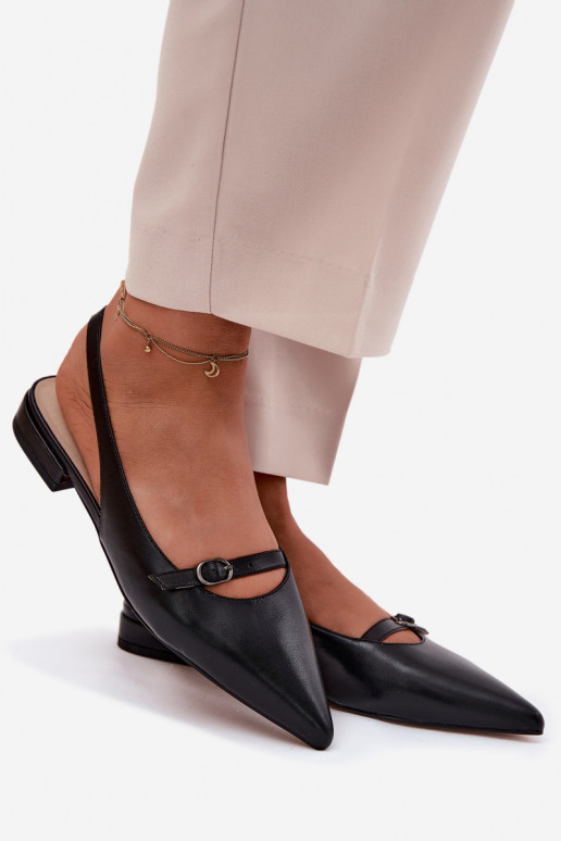 Dames sandalen met brede hakken Tai turiciejka K7449-01 zwart