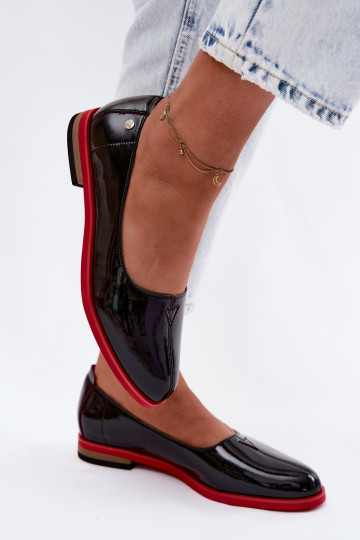 Leer Gelakte ballerinas Het heeftciejka K7463-01 zInart