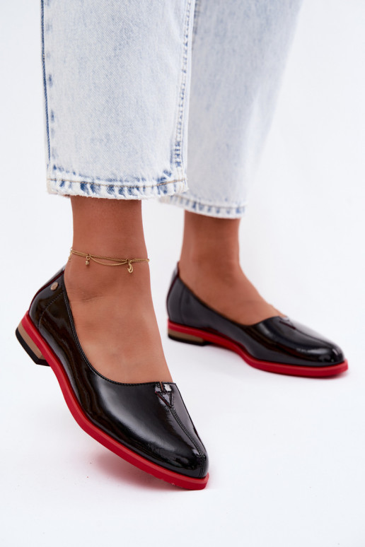 Leer Gelakte ballerinas Het heeftciejka K7463-01 zInart