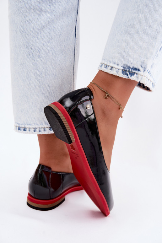 Leer Gelakte ballerinas Het heeftciejka K7463-01 zInart