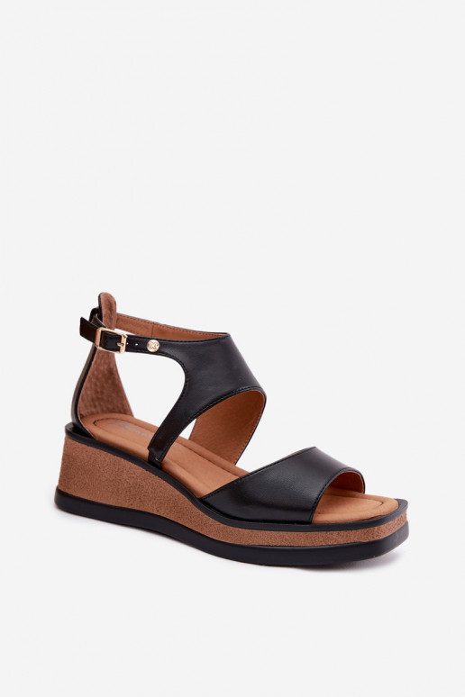 Platform sandalen Tai turiciejka K7471-01 zwart