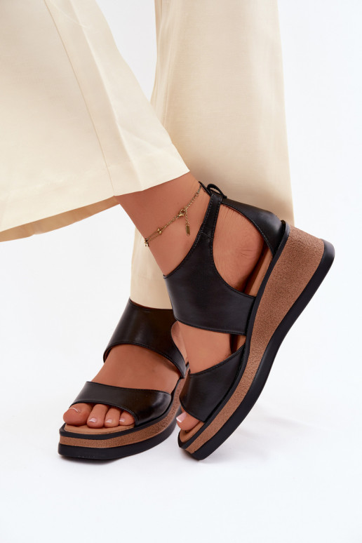 Platform sandalen Tai turiciejka K7471-01 zwart