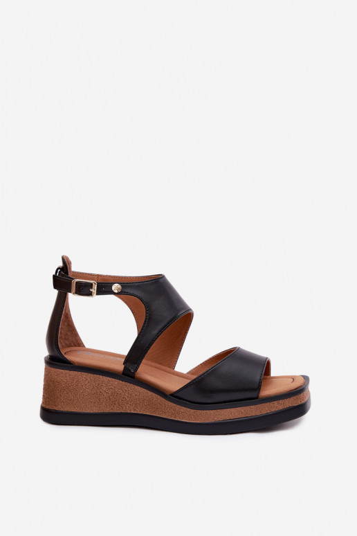 Leer Platform sandalen Het heeftciejka K7471-01 zInart