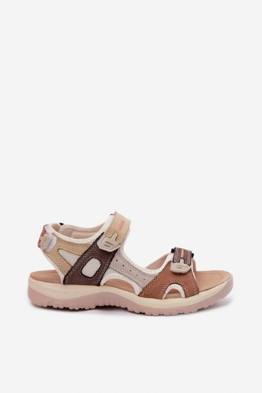 Dames bruine sportieve sandalen Averine