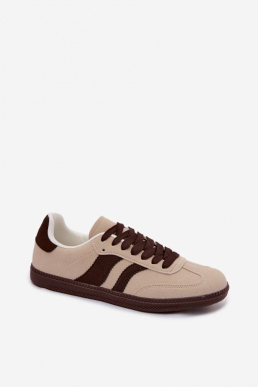 Sneakers model schoenen Dames beige Lurea