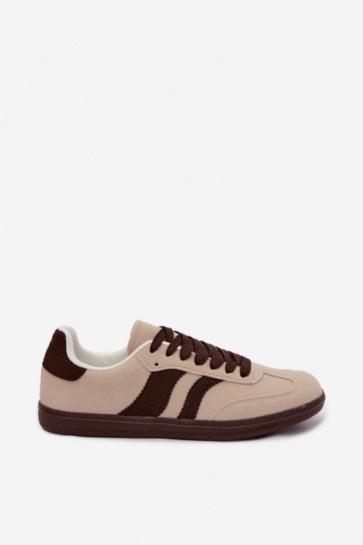Dames sportieve schoenen in zandkleur Lurea