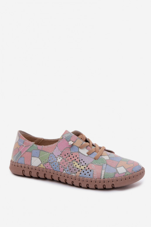 Patroon schoenen met uitsnijdingen van faux suede in verschillende kleuren Belessa