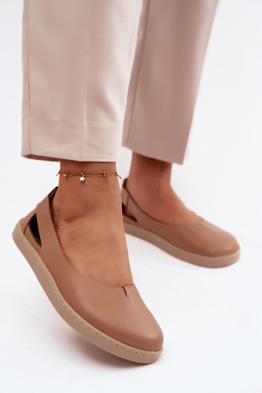 Ballerinas Barefoot Zazoo 10217 kleur cappuccino