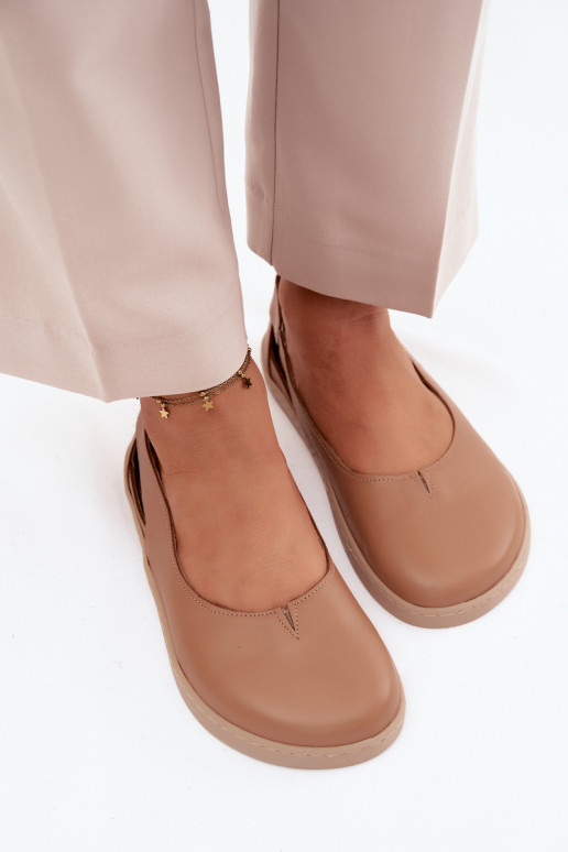Barefoot ballerina's Zazoo 10217 in cappuccino kleur