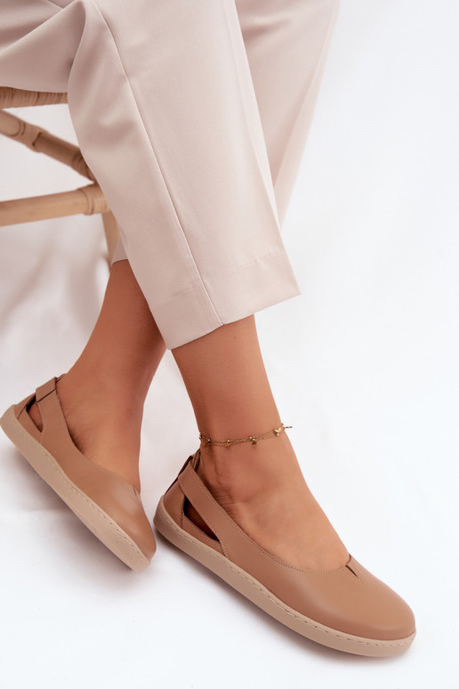 Ballerinas Barefoot Zazoo 10217 kleur cappuccino