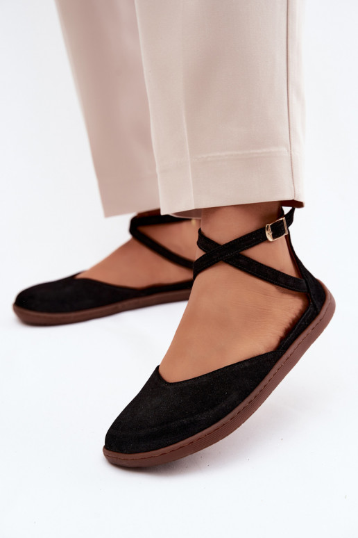 Ballerinas van suède Dames Barefoot Met Strepen Zazoo 320 zInart