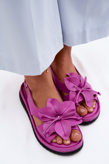 Dames sandalen Dames Met sierlijk met bloemenem Vinceza 66917 roze
