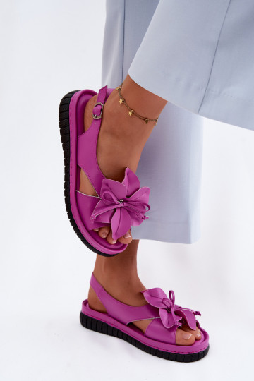 Dames sandalen Dames Met sierlijk met bloemenem Vinceza 66917 roze 2