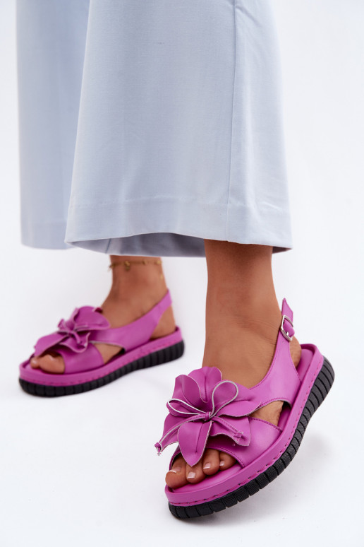 Dames sandalen Dames Met sierlijk met bloemenem Vinceza 66917 roze