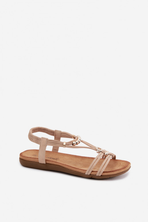 Sandalen voor dames Met Strepen beige Zelda