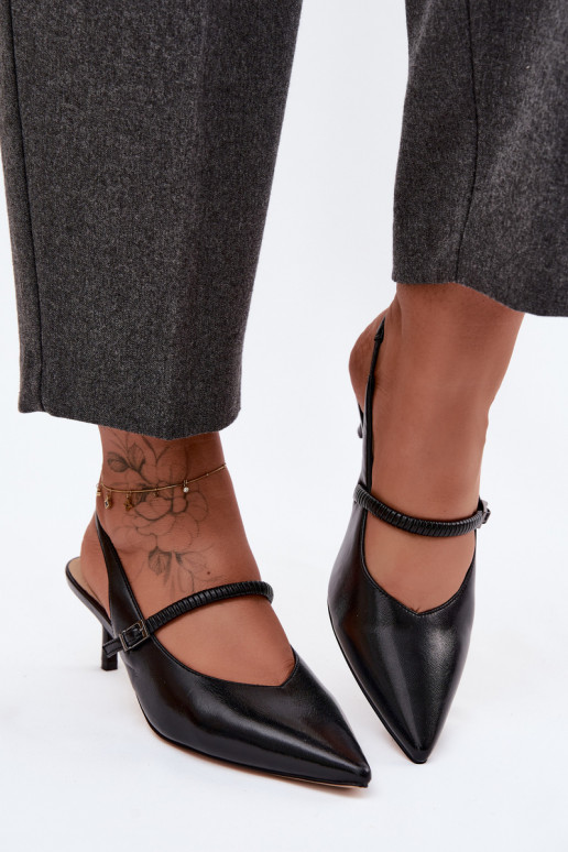 Leer Schoenen Sandalen met hoge hak met riemen D&A CR61-3046 zInart