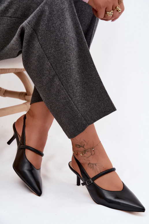 Leer Schoenen Sandalen met hoge hak met riemen D&A CR61-3046 zInart