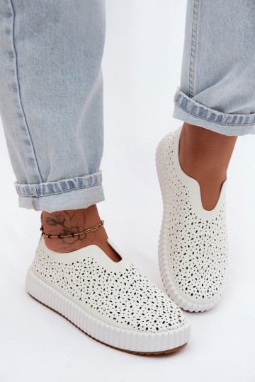 met elementen van opengeInerkt Persistent model schoenen met platform Initte kleur Glamma 2