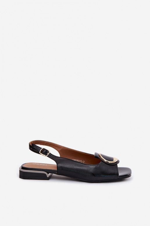 Dames sandalen met brede hakken met ornamenten zInart Glima