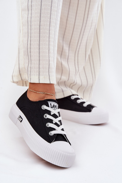 Casual schoenen met platform in zwart
