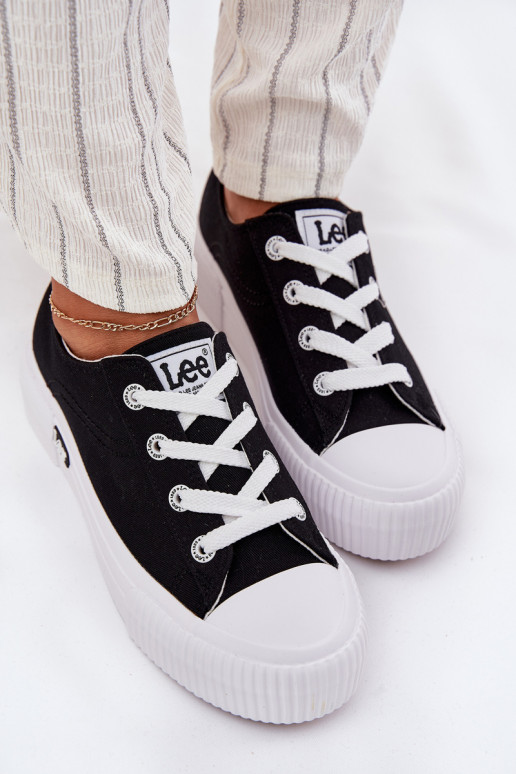 Casual schoenen met platform in zwart