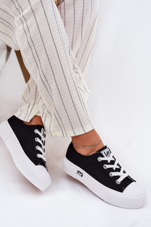 Casual schoenen met platform in zwart
