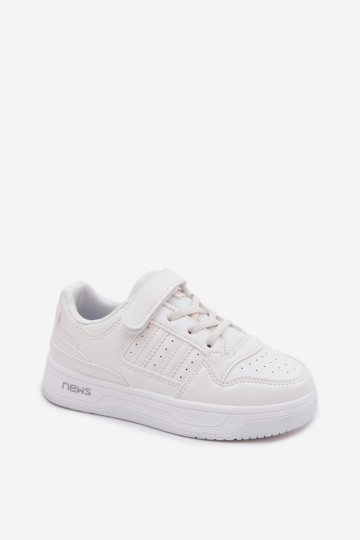 Kindersneakers met plakkende sluitingen wit Neressa