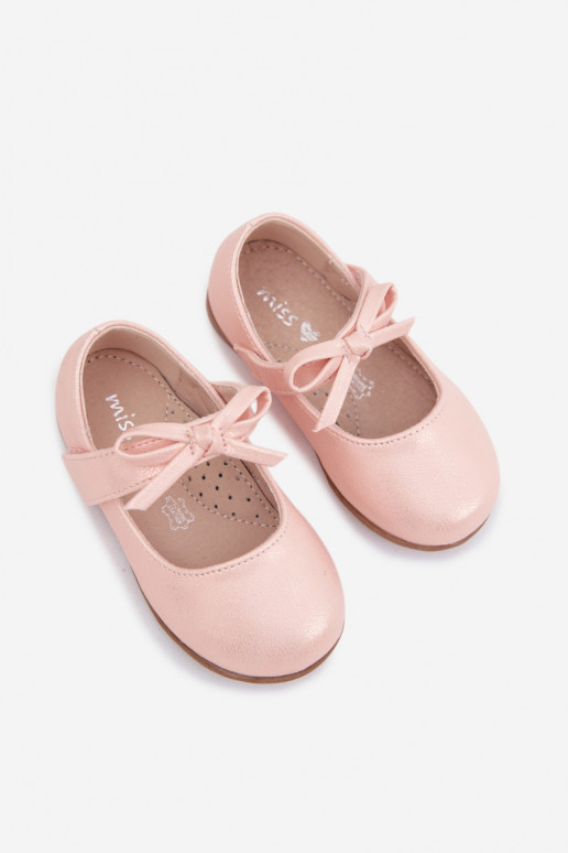ballerinas Kinderen met zelfklevende bevestigingsmiddelen met linten roze Drippy