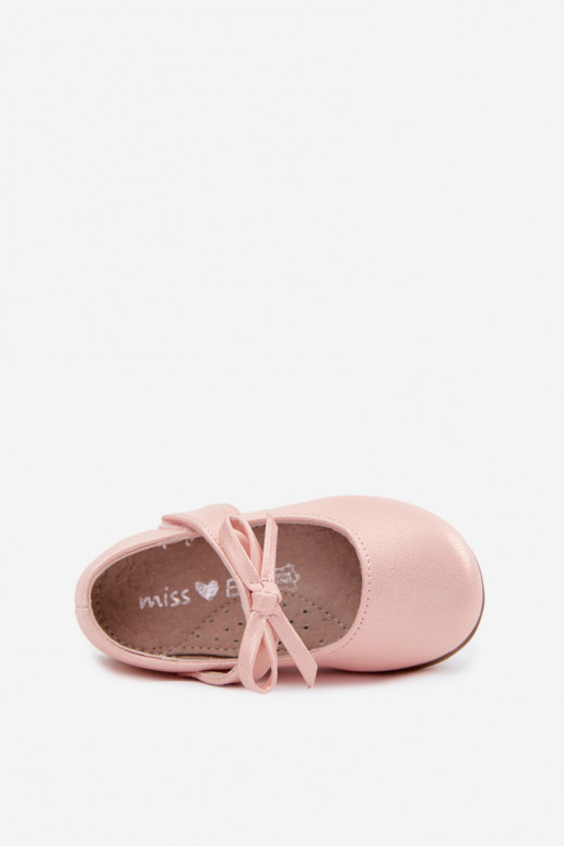 ballerinas Kinderen met zelfklevende bevestigingsmiddelen met linten roze Drippy