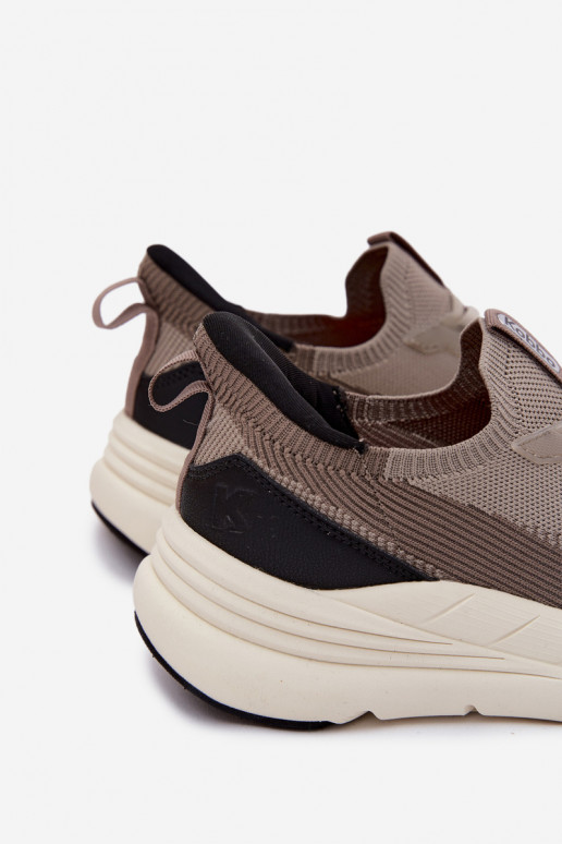 sportschoenen voor mannen materiaal Sneakers model schoenen Persistent model met platform Kobbo 102421 beige