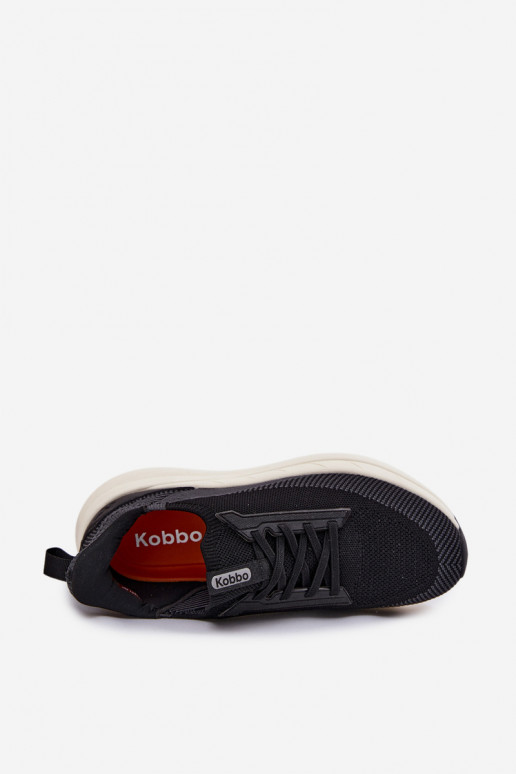 sportschoenen voor mannen materiaal Sneakers model schoenen Persistent model met platform Kobbo 102421 zInart