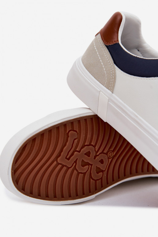 Heren casual schoenen LEE BRIXTON MEN LOIN 50261024.1FG wit