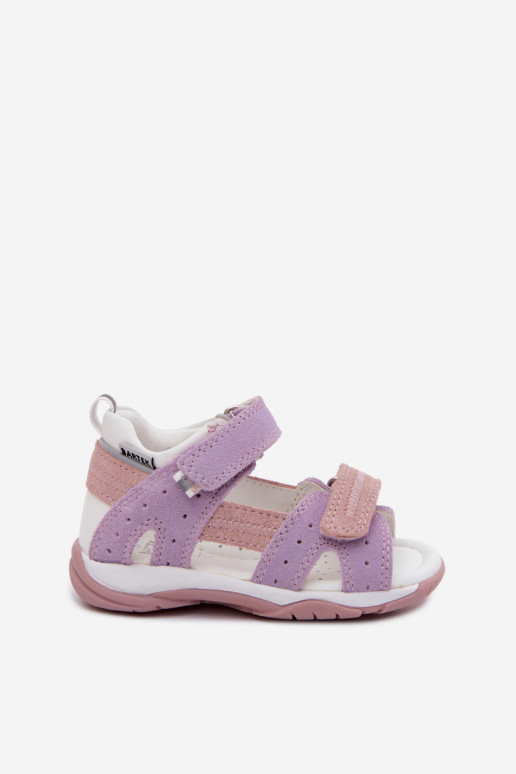 Bartek 84409-66 suède sandalen voor kinderen in paars